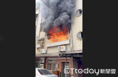 快訊／龜山公寓起火「2樓全面燃燒」　38歲屋主妹妹命危搶救中