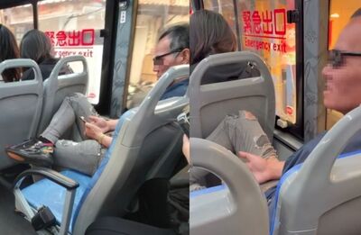 阿伯1人占2位!公車上怒飆學生不讓座 她酸:你這輩子也就這樣
