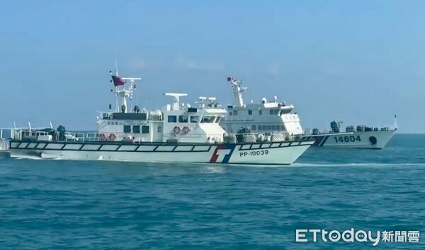 ▲▼中國海警再闖金門海域，海巡即時驅離守護漁民作業安全。（圖／海洋委員會海巡署金馬澎分署提供）