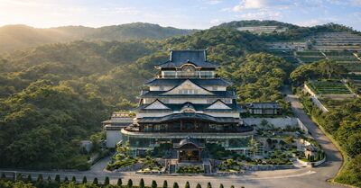北海岸山頭驚見「日本城」？　金華山全新寶塔成意外話題