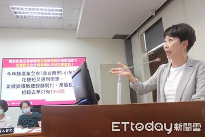 台南蜂蜜產量崩跌剩2成 陳亭妃怒轟:農業部兩週內提救助方案