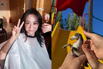 湯唯證實46歲懷二胎！　曬照「大大的意外」：家裡要多匹小馬駒