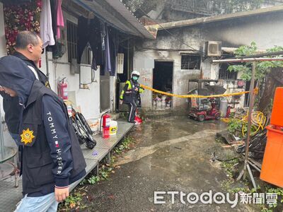 北市信義區鐵皮屋火警!中風男被燒死 家屬衝回家救人來不及