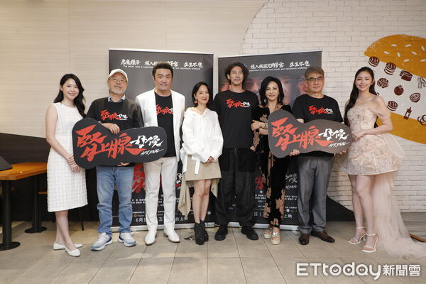 ▲▼《田麗、郭鑫、李㼈腎上腺母侵》前進橫濱國際映畫祭行前記者會，出席嘉賓：田麗、郭鑫、李㼈、劉黛瑩、陳詩雅、祈錦鈅、金莎、班鐵翔、劉克勉。（圖／記者湯興漢攝）