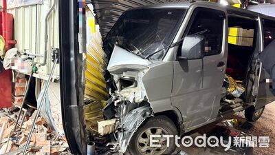 新北「喪屍男」猛撞車廠鐵門　搜出5煙彈+毒煙油