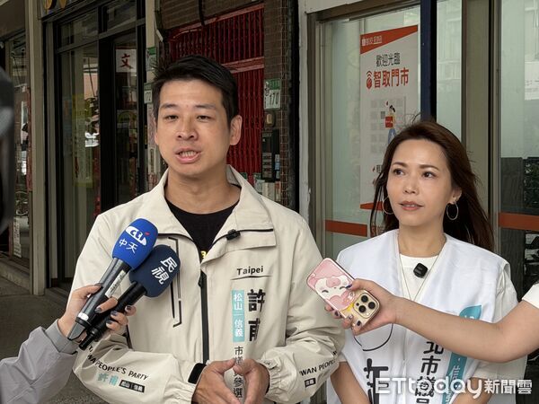 ▲▼許甫、陳智菡福德市場掃街。（圖／記者陳家祥攝）