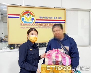 30多歲低收男遭詐生活陷困頓　內埔暖警聯手宮廟伸援手送物資