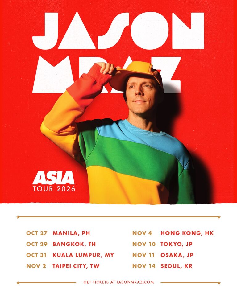 ▲Jason Mraz 傑森瑪耶茲 ASIA TOUR 2026 IN TAIPEI。
