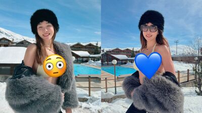 前主播張宇「雪地解放比基尼」　超兇身材全看光：人生第一次