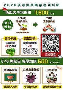 大園溪海西瓜節種植日登場 7月初舉辦「夏日豐收祭」