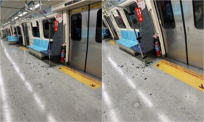 北捷車廂「熊熊砰一聲」玻璃隔板爆了！他嚇：就在我左前方