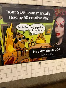 AI廣告疑侵權掀爭議　「This is fine」作者：迷因不是免費素材