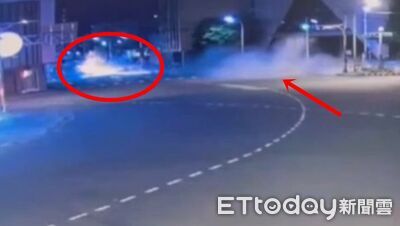 BMW狂飆奪2命畫面曝光!車速「快到剩殘影」 猛撞騎士火光炸噴
