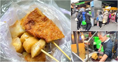 板橋黃石市場抗通膨美食！古早味蘿蔔糕＋糯米腸只要50元