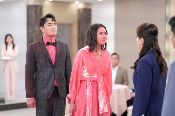▲大牙、陳謙文在《百味人生》遭到報應。（圖／三立提供）