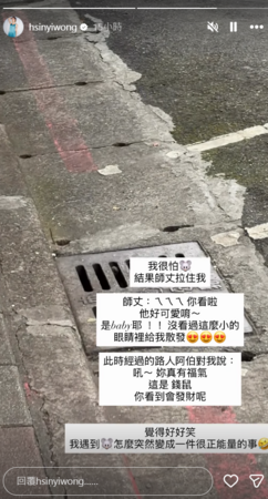 ▲▼老鼠,翁馨儀,張少懷。（圖／翻攝自Instagram／hsinyiwong）