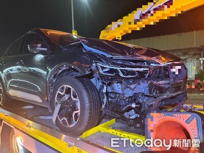 國1台南大灣路段追撞事故 警:變換車道不當最高罰6000元