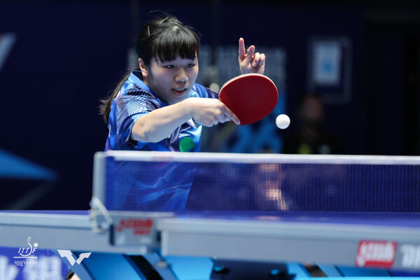 ▲彭郁涵決勝第五點奪下勝利，中華隊以3比2險勝晉級16強。（圖／取自ITTF官網）