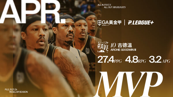 ▲4月份場均狂轟27.4分，勇士古德溫蟬聯PLG單月MVP。（圖／PLG提供）