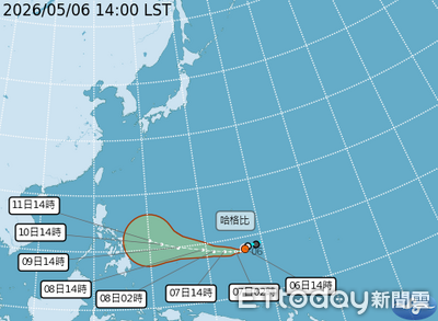 哈格比颱風將略為增強　周五起鋒面影響雨連下3天