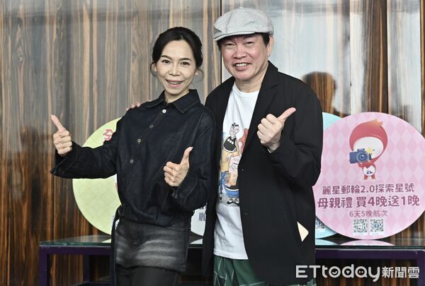 ▲▼康康、曾心梅出席郵輪演出餐會。（圖／記者李毓康攝）