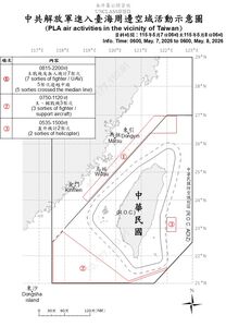 軍購特別條例審議前夕　20架次共機艦出海擾台
