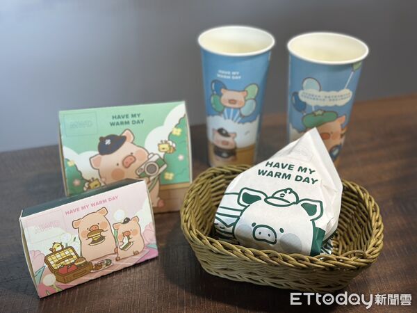 ▲▼連鎖早午餐品牌「麥味登」攜手人氣IP「LuLu豬」展開為期2個月的聯名活動。（圖／記者蕭筠攝）