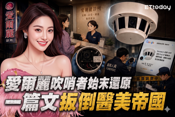 ▲▼圖解「愛爾麗吹哨者」始末　一篇文瓦解醫美帝國。（AI協作圖／記者柯沛辰、葉國吏製作，經編輯審核）