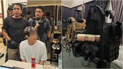 租屋處宛如火藥庫！中國男在泰國被逮　警方驚搜槍械、炸藥和地雷