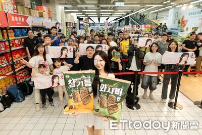 乖乖攜手韓國知名廠商推海苔餅乾 韓籍啦啦隊站台一日店長