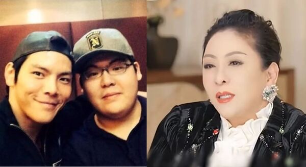 相對於大兒子向佐（左圖左）老婆郭碧婷的超穩地位，向太（右圖）對二兒子向佑（左圖右）的現任女友極度不滿，放話就算向佑執意娶進門，她也不會認這個媳婦。（翻攝自微博）