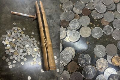 苦存8年！他剖開竹筒見「只剩銅板」崩潰：大鈔全消失　內行曝黑幕