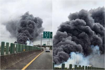 快訊／彰化廢棄工廠大火！焦煙如「黑色巨龍」騰空　警消搶救中
