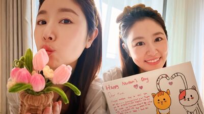 林心如迎第9個母親節！　女兒禮物全手作「全世界最甜的媽媽」