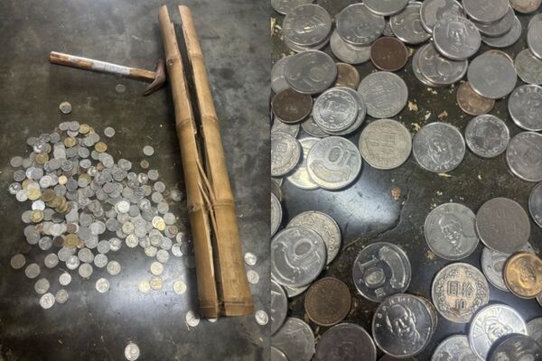 網友在Threads分享慘痛狀況，使用了8年的大竹筒存錢筒被剖開後，原本投入的百元、五百元及千元大鈔竟全數失蹤。（翻攝自Threads／yiyou.j）