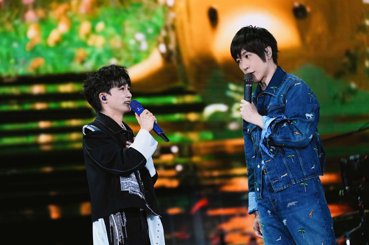 ▲▼    五月天北京鳥巢演唱會，嘉賓周深 。（圖／相信音樂提供）