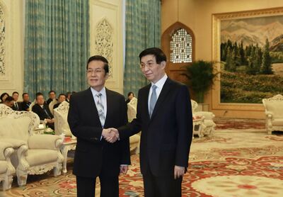 張榮恭赴陸見王滬寧談一個中國 「以法律規範不是國與國關係」