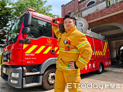 金門消防局科員陳效杰 將角逐行政院模範公務人員殊榮