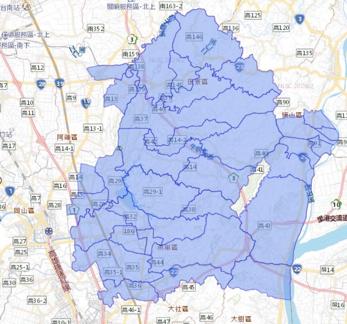 ▲停水範圍。（圖／記者許宥孺翻攝）