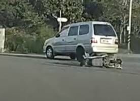 彰化女駕駛闖紅燈擊落機車　女騎士手腳擦挫傷送醫