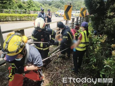 快訊/桃園知名養生村爆墜橋! 1女「10米高墜落」明顯死亡