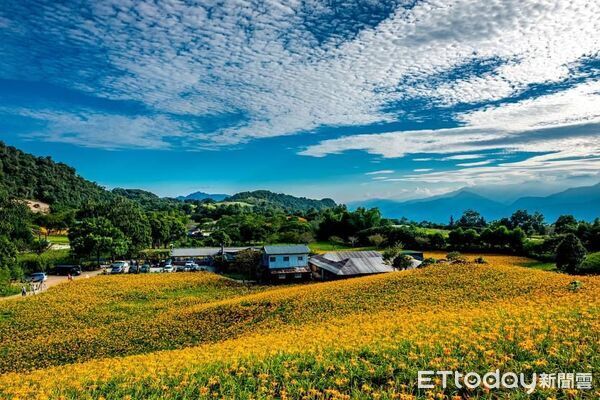 ▲赤科山保留濃厚農村風情與古樸山城景致，是許多旅人喜愛的賞花秘境。（圖／花蓮縣政府提供，下同）