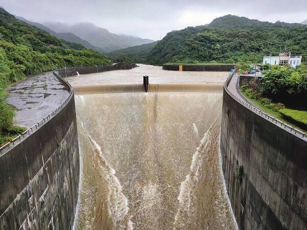 員山子分洪道最大分洪量為1310秒立方公尺，可抵擋200年頻率洪水。（翻攝經濟部水利署官網）