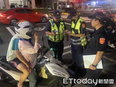 台南永康深夜環警監聯合稽查改裝車　攔45車罰27件舉發率6成