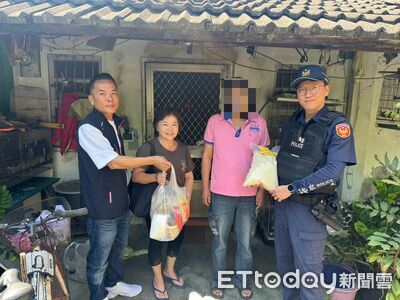 獨居貧困張男陷困境　里港警+宮廟暖心送物資