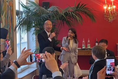 出訪跟林楚茵高歌　韓國瑜：台法友誼就像《當我們同在一起》真誠
