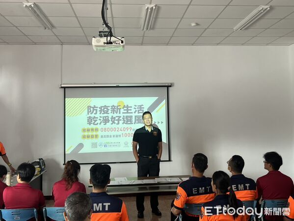 ▲台南市政府消防局第七救災救護大隊辦理救護技術員EMTII複訓課程，強化第一線緊急救護能力。（記者林東良翻攝，下同）