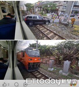 快訊／小客車侵入台鐵路線　彰化＝花壇單線行車
