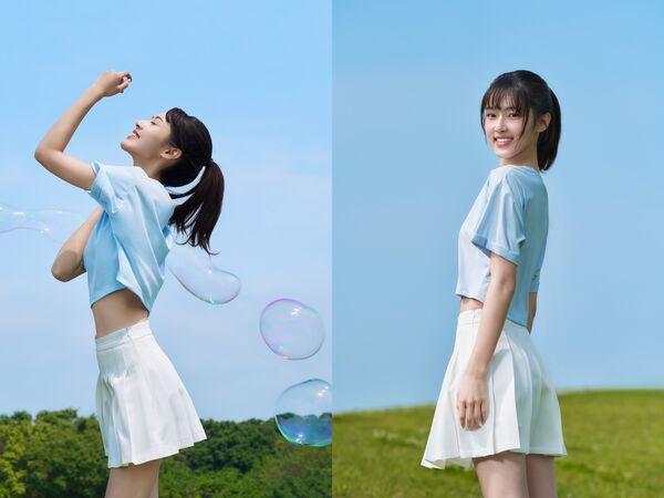 ▲何曼希（右）、蕭子墨（左）合體擔任品牌大使。（圖／50 PERCENT提供）