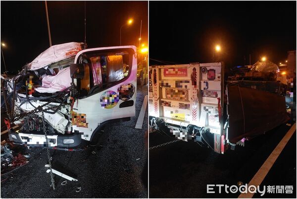國道重大死亡車禍　25歲男追撞3車「小貨車撞爛」慘死